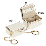 RoyalBagger Genuine Leather Mini Coin Purse - Kiss Lock Change Pouch