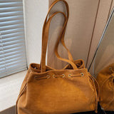 【Black Friday】Autumn and winter casual retro exquisite drawstring closure tote bag, fashionable and versatile large capacity shoulder bag, suitable for dates, parties and daily social occasions - image 13