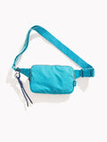 Duo 57" Adjustable Long Strap Crossbody Bag (#1140-14) - Aqua