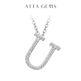 Moissanite A–Z Initial Pendant Necklace - image 31