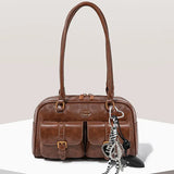 Fashionable and avant-garde women's shoulder bags, Fashion Shoulder Style, for autumn and winter 2026, personalized and niche women's bags, elegant and exquisite women's shoulder bags, suitable for shopping, dating, parties, commuting to work, etc - image
