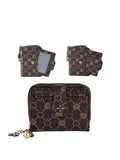 Women's Mini Bifold PU Leather Wallet with Zipper & Card Holder