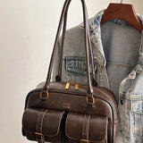 Fashionable and avant-garde women's shoulder bags, Fashion Shoulder Style, for autumn and winter 2026, personalized and niche women's bags, elegant and exquisite women's shoulder bags, suitable for shopping, dating, parties, commuting to work, etc - image