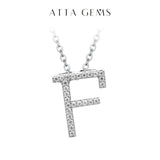 Moissanite A–Z Initial Pendant Necklace - image 16