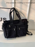 Black tote bag