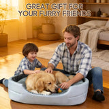 Bolstered Orthopedic Cuddler Bed for Dogs and Cats