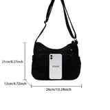 【Black Friday】Ladies' solid color retro multi pocket canvas crossbody bag, fashionable and simple daily commuting easy to match with shoulder bag, Casual Commuter Bag, Multi Compartment Bag, Trendy Commuting Bag, Crossbody Shoulder Bags - image 2