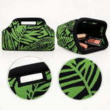 Green Leaf Knit Cosmetic Bag - image 5