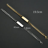 Three-Tone Engravable Curved Bracelet - image 2