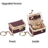 RoyalBagger Genuine Leather Mini Coin Purse - Kiss Lock Change Pouch