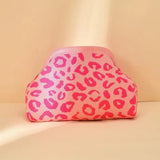 Women's Striped Knit Cosmetic Bag – Large Capacity Makeup Pouch & Travel Toiletry Organizer