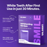 DRDENT Purple Teeth Whitening Strips - 7/21 Whitening Sessions - Safe for Enamel - Non Sensitive Teeth Whitening - Peroxide-Free