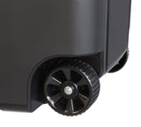 (2 pack) Hyper Tough 45 Gallon Wheeled Heavy Duty Plastic Garbage Can, Attached Lid, Black