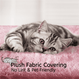 Alden Design 34.5" H Cat Tree Tower with Condo and Perches, Pink