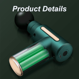 XIRQI Mini Massage Gun, Muscle Massager with 3200 RPM,Deep Tissue Muscle Massage Gun with 6mm Stroke,Black