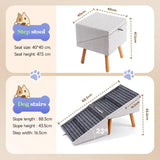 17-Inch Convertible Dog Stairs and Ramp