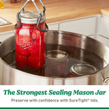 (2 pack) Ball 16 oz Mason Jars Regular Mouth 12pk, Pint Canning Jars with Lids and Rings, Bulk Ball Jars for Canning Jam, Jelly, Tomato Sauce, and Preserves