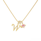 Adjustable Personalized Name Letter Necklace - image 68