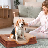 Orthopedic Memory Foam Dog Bed with Washable Cover