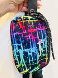 57" Long Strap Crossbody Bag (#1140) - Color Lines