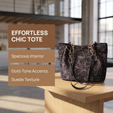 Leopard Print Chain Tote Bag - image 6