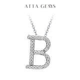 Moissanite A–Z Initial Pendant Necklace - image 12