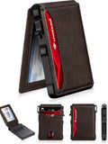 Men's Slim RFID Pop-Up Wallet with Money Clip