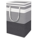 2-Pack 75L Tall Cotton Flax Laundry Hamper with Metal Frame, Waterproof Freestanding Collapsible Basket, Laundry Organization Containers for Dorm Use