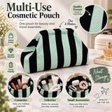 Women’s Striped Knit Cosmetic Bag - image 8
