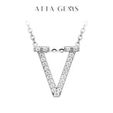 Moissanite A–Z Initial Pendant Necklace - image 57