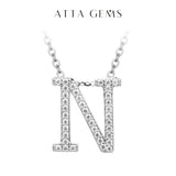 Moissanite A–Z Initial Pendant Necklace - image 24