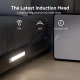 Bonacell Under Cabinet Lights,40 LED Rechargeable Battery Operated Motion Sensor Light Indoor, 2 Pack Magnetic Dimmable Closet Lights, Wireless Under Counter Lights for Kitchen, Stairs