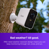 Roku Battery Camera Plus SE for Home Security -Resistant Outdoor & Indoor Wireless Camera & Pet Monitor with 1080p HD & Two-Way Audio - 4x Rechargeable Battery Capacity