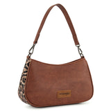Western bohemian hobo shoulder purse - Brown