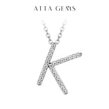 Moissanite A–Z Initial Pendant Necklace - image 21
