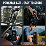 GOOLOO Tire Inflator A6 LITE Air Compressor for Tires 3X Faster Portable Air Pump for Car Tires,7500mAh Tire Pump with Tire Pressure Gauge,Max 160 PSI for Motorcycle,E Bike,Ball,SUV