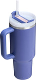 STANLEY Quencher H2.0 Tumbler with Handle and Straw 40 oz | Flowstate 3-Position Lid | Cup Holder Compatible for Travel | Insulated Stainless Steel Cup | BPA-Free | Exclusive Lupine