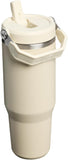 STANLEY IceFlow 2.0 Flip Straw Tumbler with Handle 30 oz | Twist On Lid and Flip Up Straw | Leak Resistant Water Bottle | Insulated Stainless Steel | BPA-Free | Exclusive Toasted Almond