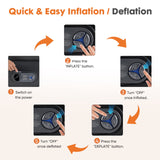 CONCETTA Twin Size 18" Air Mattress, Inflatable Bed with Built-in Pump, Quick Setup & Comfortable Support for Home and Travel