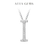 Moissanite A–Z Initial Pendant Necklace - image 19