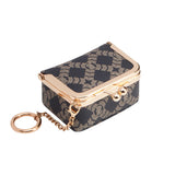 RoyalBagger Genuine Leather Mini Coin Purse - Kiss Lock Change Pouch