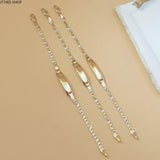 Unisex Three-Tone Engravable Tag Bracelet - image 17