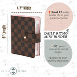 DAILY RITMO Mini Checkered A7 Wallet