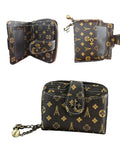 Women's Mini Bifold PU Leather Wallet with Zipper & Card Holder
