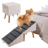 21-Inch Foldable Wooden Pet Steps and Ramp