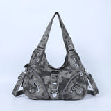 Angel Kiss Vintage Crossbody Bag(14" x 5" x 13") - PU Hobo Tote Satchel, Lightweight Elegant Convertible Shoulder Bag, Stylish Women's Commuter Accessory, Ideal for Summer Daily Use & Mother's Day Gifts, Stylish Crossbody Bags, Convertible Shoulder Bags
