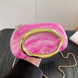 Women's Elegant Chain Strap Evening Bag, ExquisiteTrendy Clutch Bag, Clutch Purse, Fashionable Bag for Party Decoration，Christmas Gift, Valentine's Day Gift, Ideal Gift, Evening Chain Purses - image 21