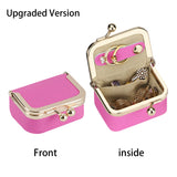 RoyalBagger Genuine Leather Mini Coin Purse - Kiss Lock Change Pouch