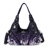 Angel Kiss Vintage Crossbody Bag(14" x 5" x 13") - PU Hobo Tote Satchel, Lightweight Elegant Convertible Shoulder Bag, Stylish Women's Commuter Accessory, Ideal for Summer Daily Use & Mother's Day Gifts, Stylish Crossbody Bags, Convertible Shoulder Bags