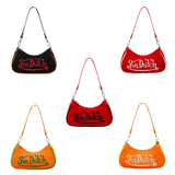 Y2K shoulder bag - Neon Logo Shoulder Bag